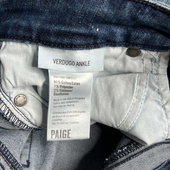 Paige Tania Distressed Verdugo Ankle Jeans - Picture 8 of 8